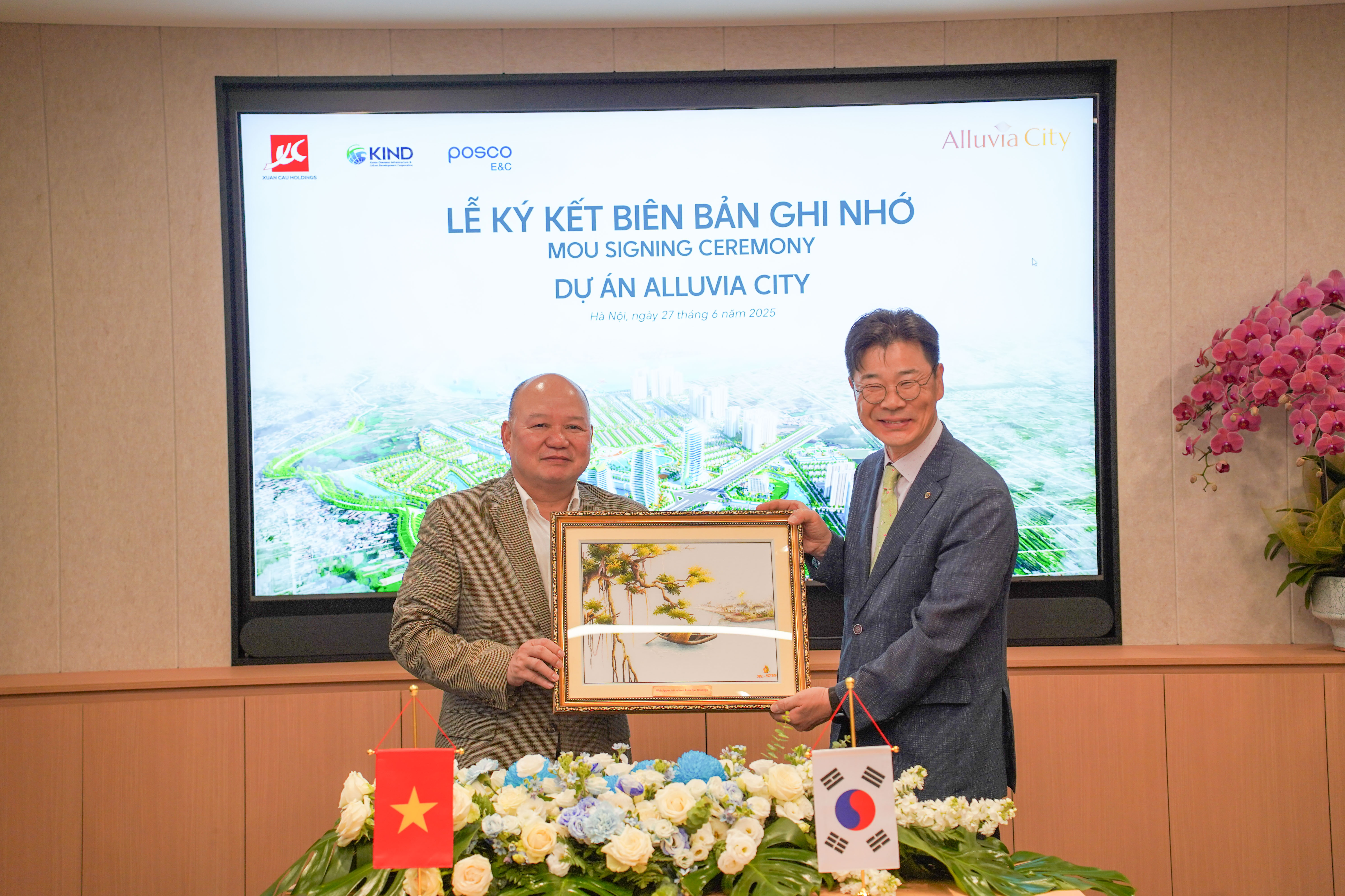 KIND-POSCO E&C-Xuan Cau MOU Signing Ceremony